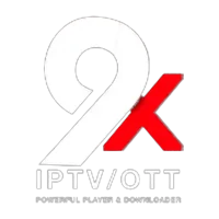 Logo 9X IPTV Player, application compatible IPTV adulte